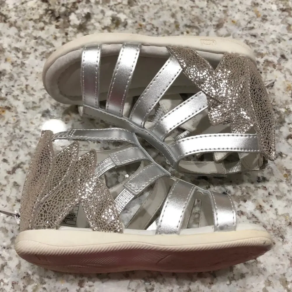 Umi gladiator sandal silver 7 worn once leather
